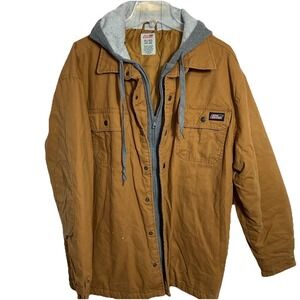 DICKIES Men's Hooded Duck Canvas Shirt Jacket/Coat Barn/Hunting XL (46-48) *see